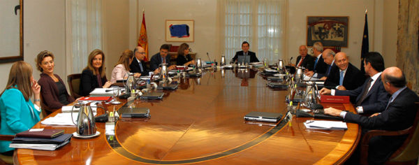 El Consejo de Ministros reunido